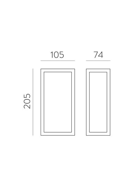 Aplique exterior LED LIAM Antracita 10W 3000K IP65 | LeonLeds