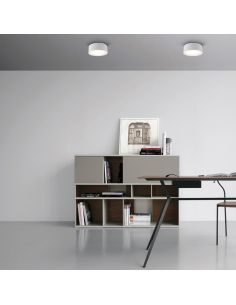 Plafón LED LINUS 9cm 6W 500lm 2700K-3000K Blanco/Negro | LeonLeds 2