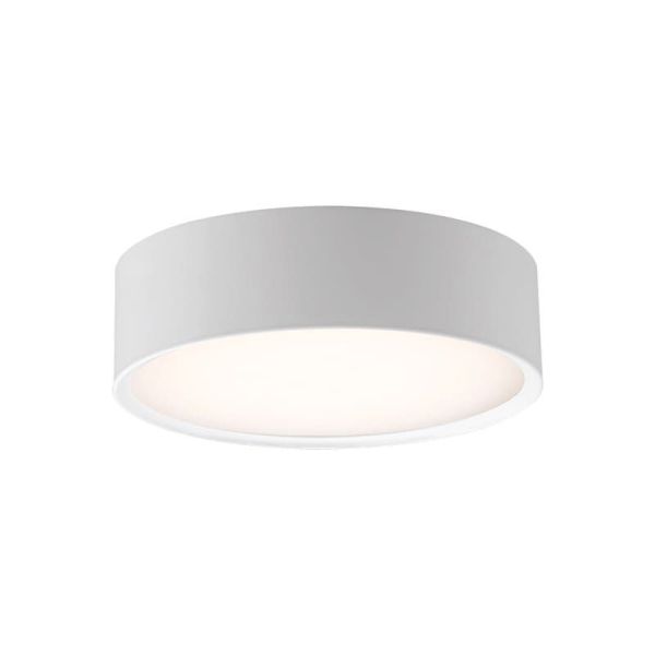 Plafonnier LED LINUS 14cm 18W 1700lm 2700K-3000K Blanc/Noir | LéonLeds