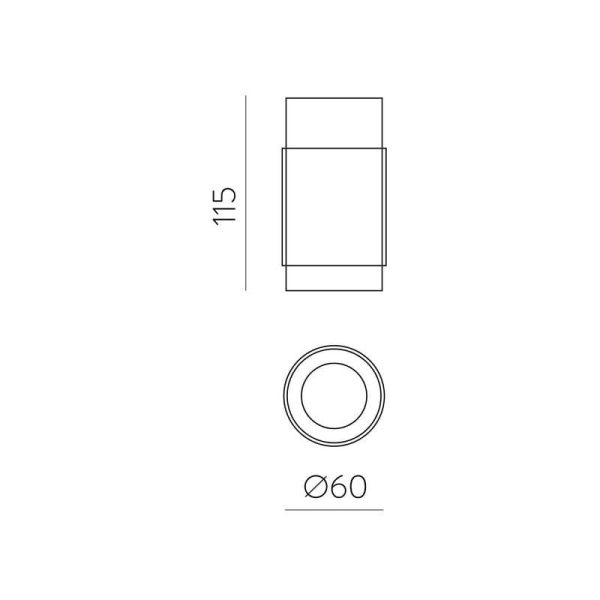 Plafón de techo LED LUX 13W 3000K 1240lm Negro/Oro | LeonLeds