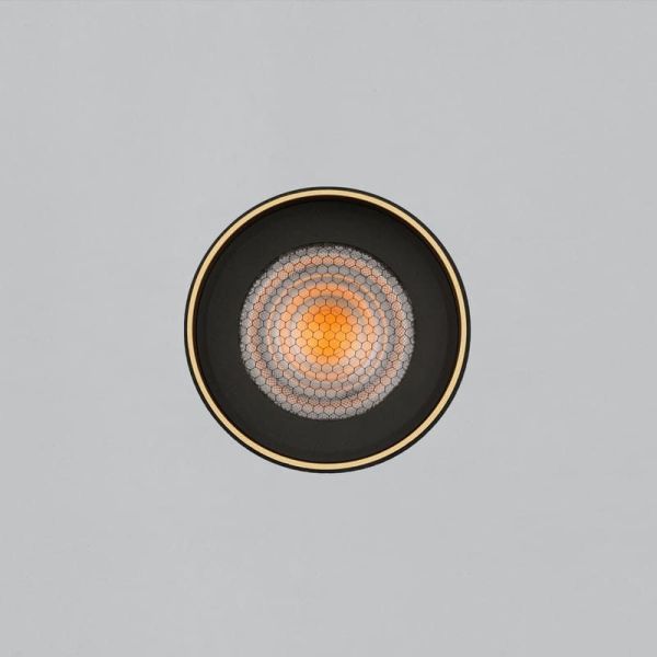 Plafon LED LUX 13W 3000K 1240lm Preto/Dourado | LeonLeds