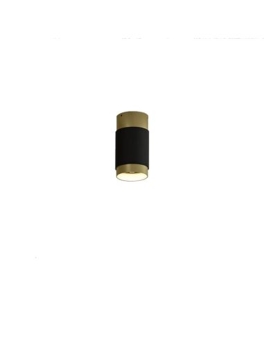 Plafón de techo LED LUX 13W 3000K 1240lm Negro/Oro | LeonLeds