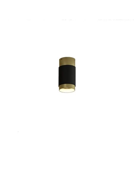 Plafón de techo LED LUX 13W 3000K 1240lm Negro/Oro | LeonLeds