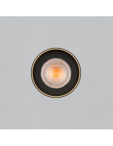 Plafón de techo LED LUX 13W 3000K 1240lm Negro/Oro | LeonLeds