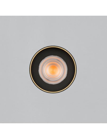 Plafonnier LED LUX 13W 3000K 1240lm Noir/Or | LéonLeds