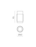 Plafón de techo LED LUX 13W 3000K 1240lm Negro/Oro | LeonLeds