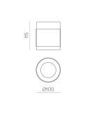 Plafón LED LUX 18W 3000K 2130lm Negro/Oro | LeonLeds
