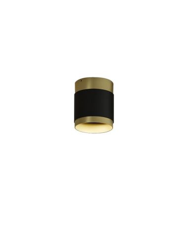 Plafón LED LUX 18W 3000K 2130lm Negro/Oro | LeonLeds