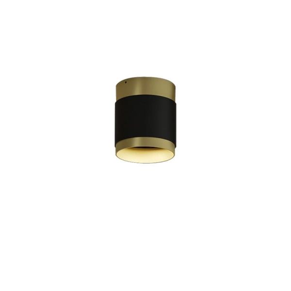 Plafón LED LUX 18W 3000K 2130lm Negro/Oro | LeonLeds