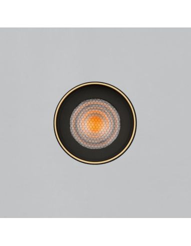 Plafon LED LUX 18W 3000K 2130lm Preto/Dourado | LeonLeds