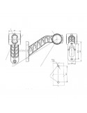 Dimensiones Cuerno LED 3 Funciones Efecto Neon para 12V y 24V 1093 Was | LeonLeds