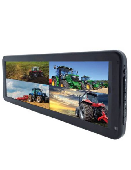 Monitor Grande 12,2 pulgadas HD con visión para 3 cámaras en Color