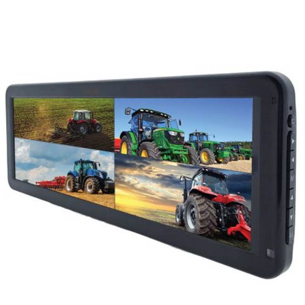 Grand moniteur HD de 12,2 pouces avec vision pour 3 caméras couleur