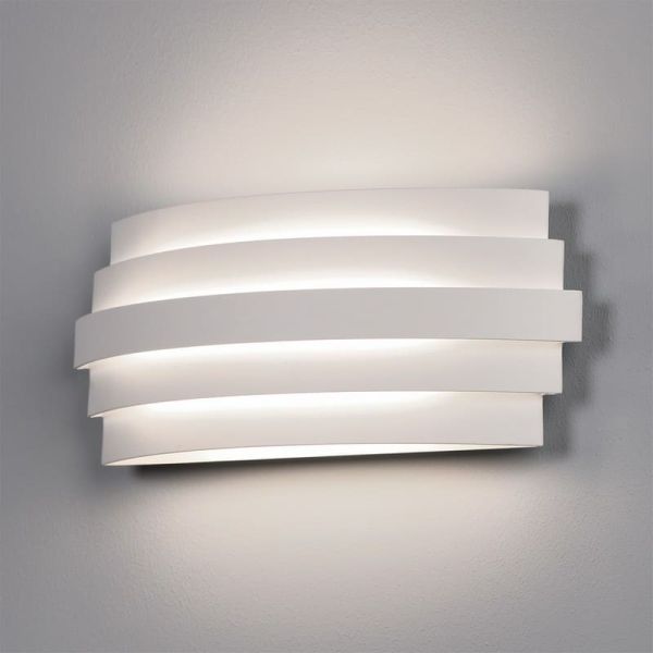Applique LED LUXOR 30cm 20W 1200lm 2700K-3000K avec interrupteur coulissant Blanc/Noir/Or
