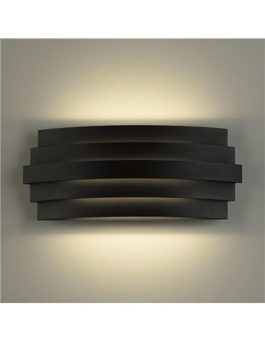 Aplique de pared LED LUXOR 30cm 20W 1200lm 2700K-3000K con Interruptor deslizante Blanco/Negro/Oro