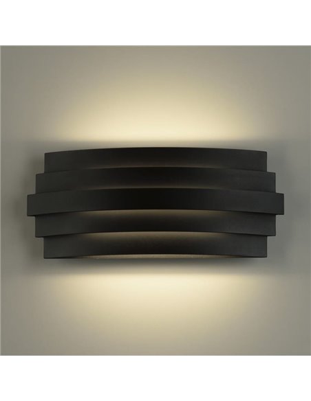 Aplique de pared LED LUXOR 30cm 20W 1200lm 2700K-3000K con Interruptor deslizante Blanco/Negro/Oro
