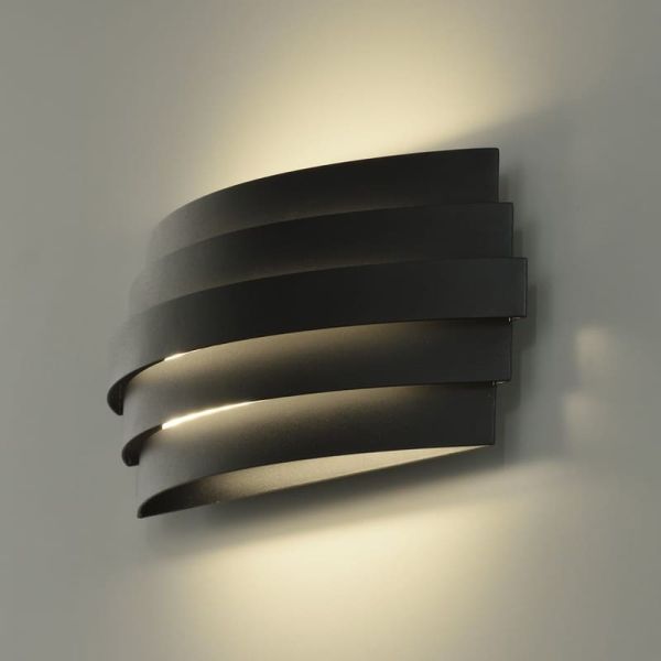 Applique LED LUXOR 30cm 20W 1200lm 2700K-3000K avec interrupteur coulissant Blanc/Noir/Or