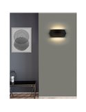 Applique LED LUXOR 30cm 20W 1200lm 2700K-3000K avec interrupteur coulissant Blanc/Noir/Or