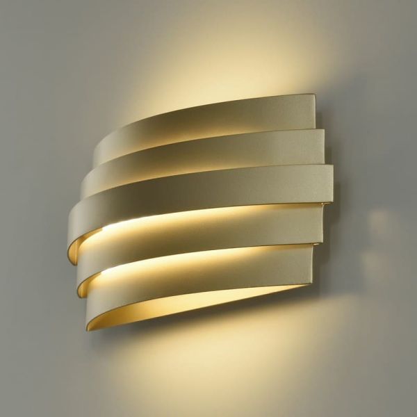 Applique LED LUXOR 30cm 20W 1200lm 2700K-3000K avec interrupteur coulissant Blanc/Noir/Or