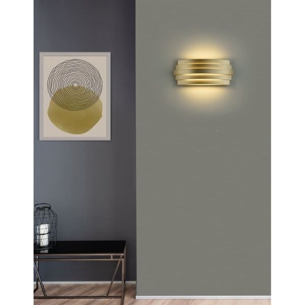 Applique LED LUXOR 30cm 20W 1200lm 2700K-3000K avec interrupteur coulissant Blanc/Noir/Or