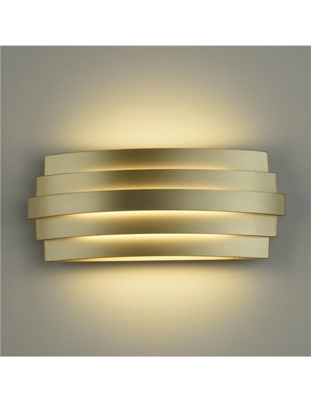 Applique LED LUXOR 30cm 20W 1200lm 2700K-3000K avec interrupteur coulissant Blanc/Noir/Or