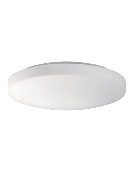 Plafón de Techo LED redondo MOON grande 35cm Opal, 24W 2520lm, IP44 2700K-3000K con Interruptor deslizante
