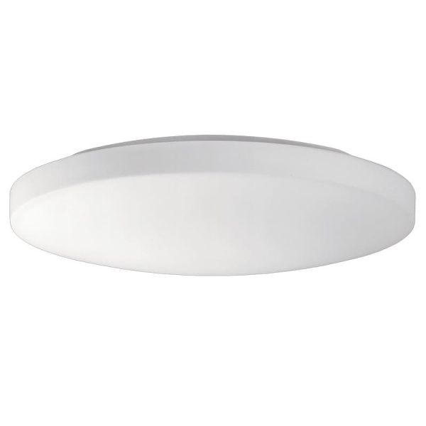 MOON Plafonnier LED Rond Extra Large 50cm Opale, 36W 4000lm, IP44 2700K-3000K avec Interrupteur à Glissière