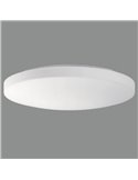 MOON Plafonnier LED Rond Extra Large 50cm Opale, 36W 4000lm, IP44 2700K-3000K avec Interrupteur à Glissière