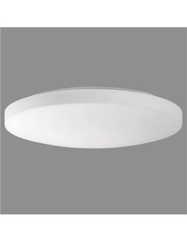 Luminária de teto LED redonda extra grande MOON 50cm opala, 36W 4000lm, IP44 2700K-3000K com interruptor deslizante