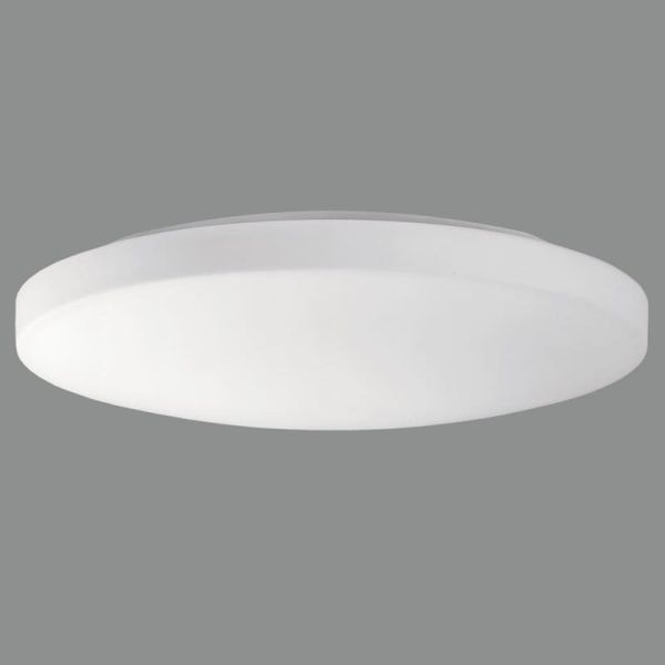 MOON Plafonnier LED Rond Extra Large 50cm Opale, 36W 4000lm, IP44 2700K-3000K avec Interrupteur à Glissière