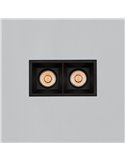 Downlight LED COB Quadrado x2 Embutida MOVE 8 2x12W 2700K 2320lm/3000K 2520lm IP44/IP20