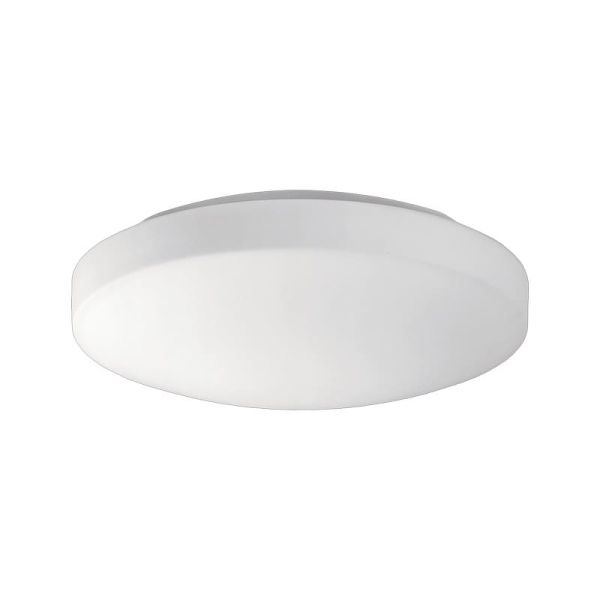Plafon LED redondo médio MOON 28cm Opala, 18W 1890lm, IP44 2700K-3000K com interruptor deslizante