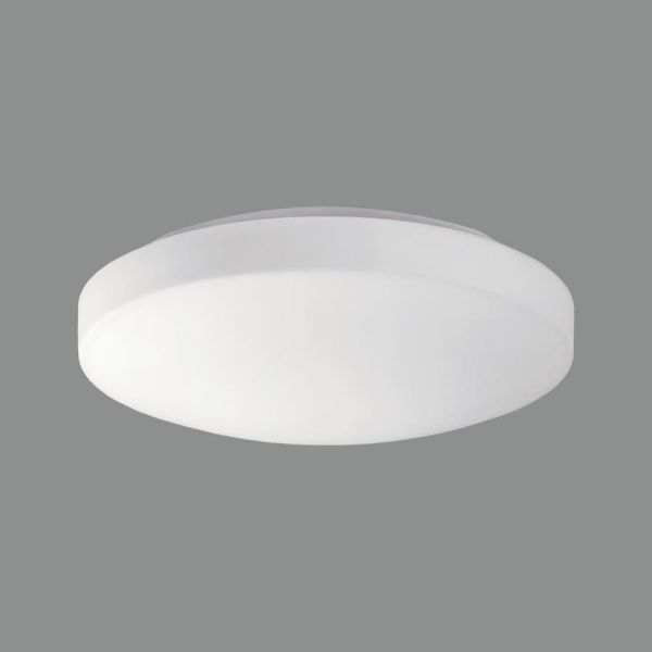 Plafon LED redondo médio MOON 28cm Opala, 18W 1890lm, IP44 2700K-3000K com interruptor deslizante