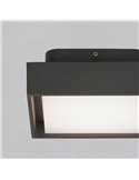 Plafon exterior LED NEXUS 15cm Antracite Texturizado, 10W 3000K 630lm, IP65