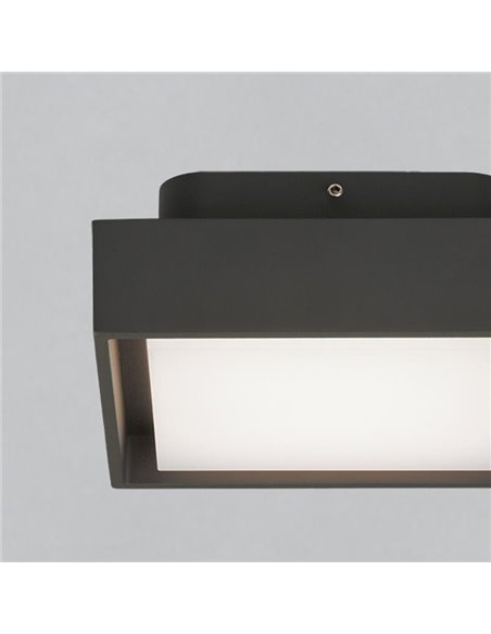 Plafon exterior LED NEXUS 15cm Antracite Texturizado, 10W 3000K 630lm, IP65
