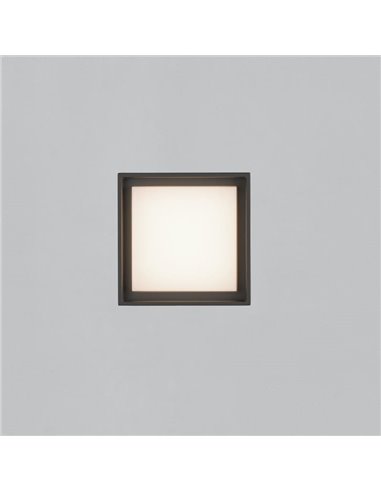 Plafón exterior LED NEXUS 15cm Antracita Texturado, 10W 3000K 630lm, IP65