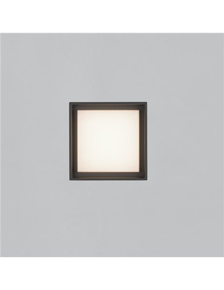 Plafon exterior LED NEXUS 15cm Antracite Texturizado, 10W 3000K 630lm, IP65