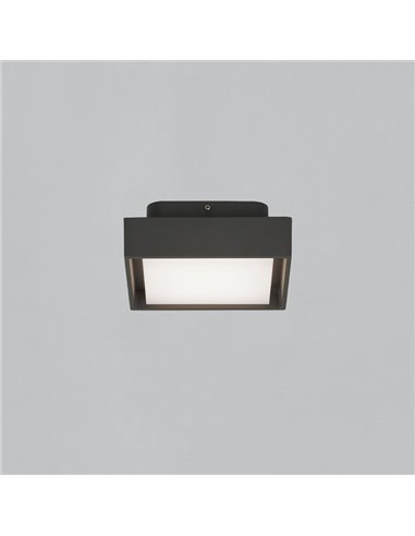Plafón exterior LED NEXUS 15cm Antracita Texturado, 10W 3000K 630lm, IP65