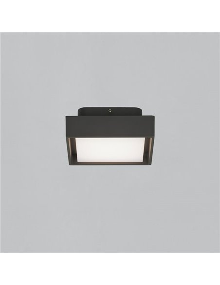 Plafonnier extérieur LED NEXUS 15cm Anthracite Texturé, 10W 3000K 630lm, IP65