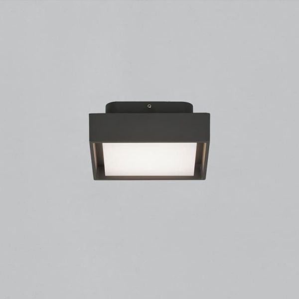 Plafonnier extérieur LED NEXUS 15cm Anthracite Texturé, 10W 3000K 630lm, IP65