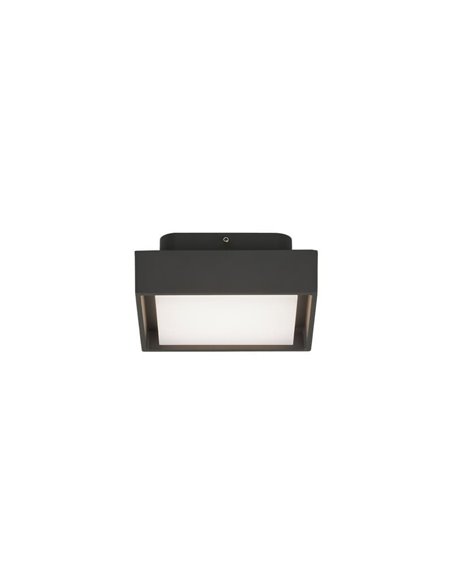 Plafon exterior LED NEXUS 15cm Antracite Texturizado, 10W 3000K 630lm, IP65