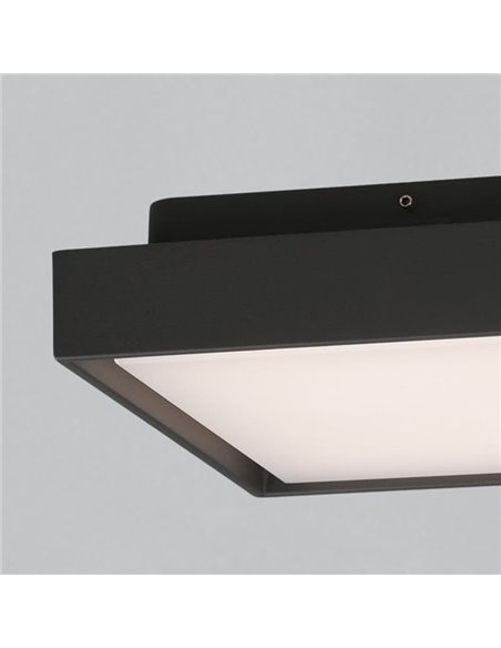 Plafonnier extérieur LED NEXUS 23cm Anthracite Texturé, 10W 3000K 1060lm, IP65