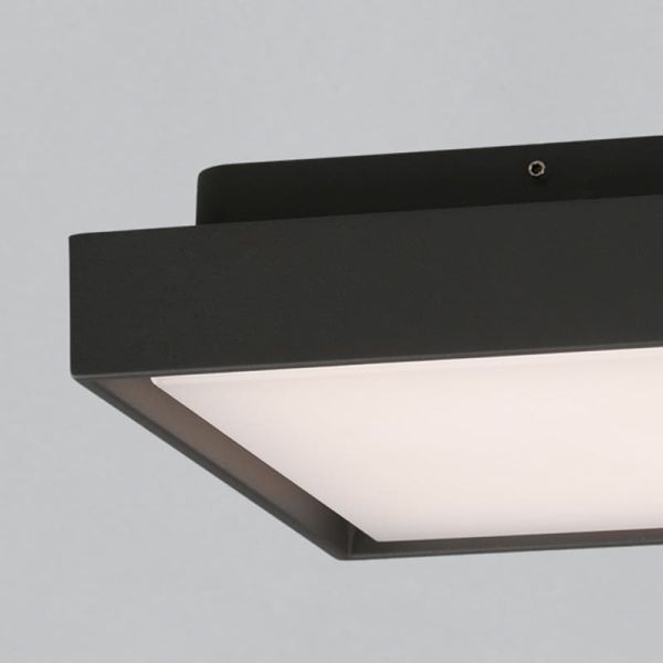 Plafonnier extérieur LED NEXUS 23cm Anthracite Texturé, 10W 3000K 1060lm, IP65