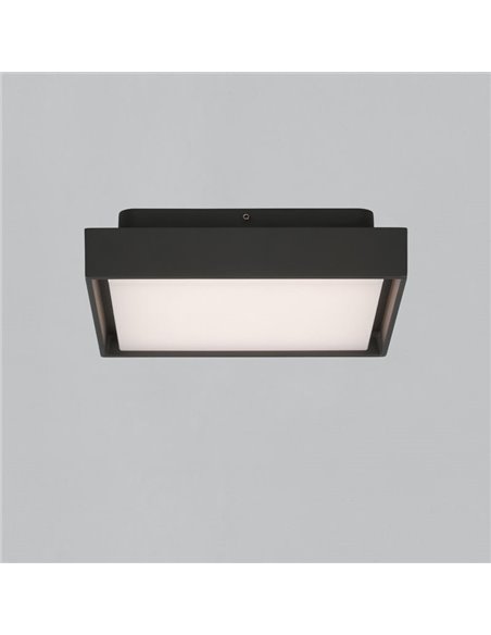 Plafón exterior LED NEXUS 23cm Antracita Texturado, 10W 3000K 1060lm, IP65