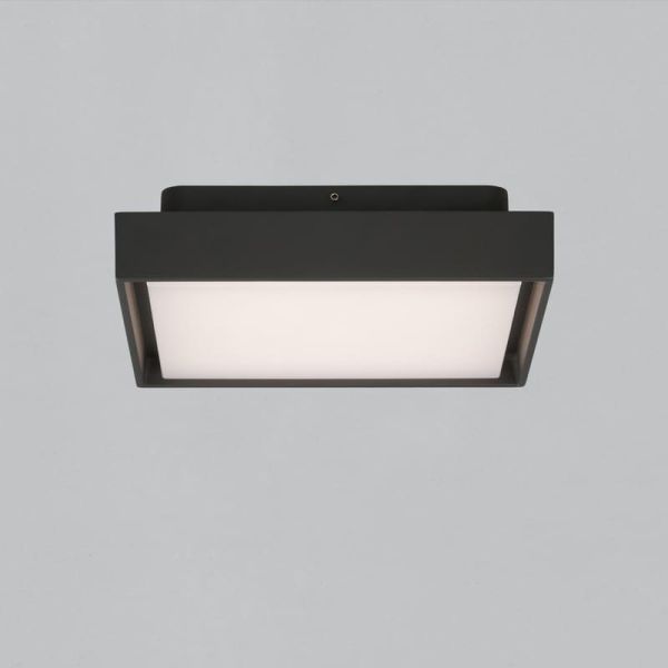 Plafonnier extérieur LED NEXUS 23cm Anthracite Texturé, 10W 3000K 1060lm, IP65