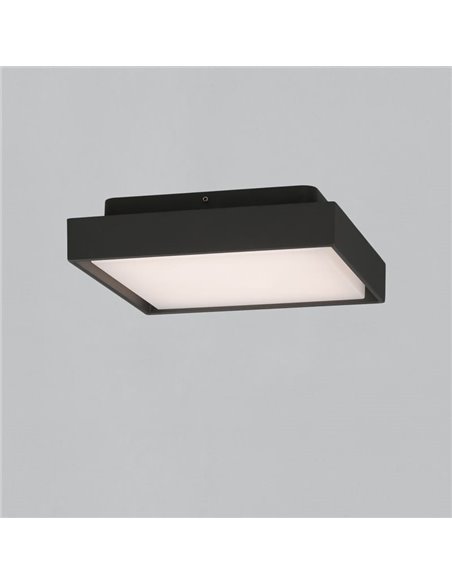 Plafon LED para exterior NEXUS 23cm Antracite Texturizado, 10W 3000K 1060lm, IP65