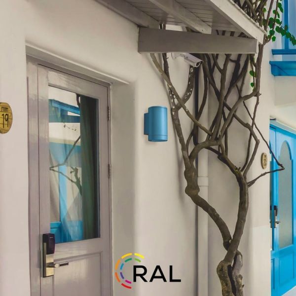 Aplique de pared exterior NORI 1 Luz Blanco Texturado, para bombilla E27 de 15W, IP65