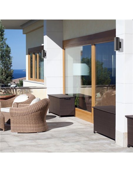 Aplique de pared exterior NORI 1 Luz Blanco Texturado, para bombilla E27 de 15W, IP65