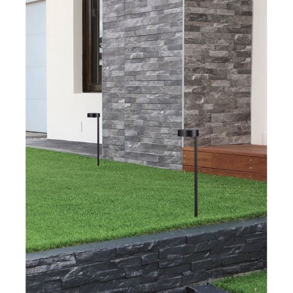 Baliza LED alta con pincho para exterior SKAT Antracita Texturado, LED 7W 3000K 340lm, CRI90 CL.I IP65