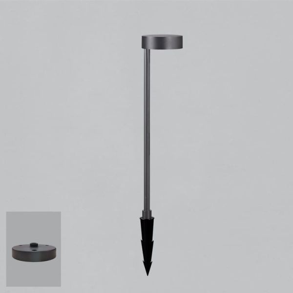 Baliza LED alta con pincho para exterior SKAT Antracita Texturado, LED 7W 3000K 340lm, CRI90 CL.I IP65